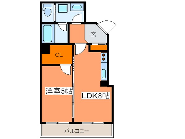 ア－バネックス南堀江の物件間取画像